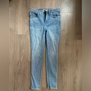 Madewell 10” High Rise Skinny Jeans Size 29 Light Wash